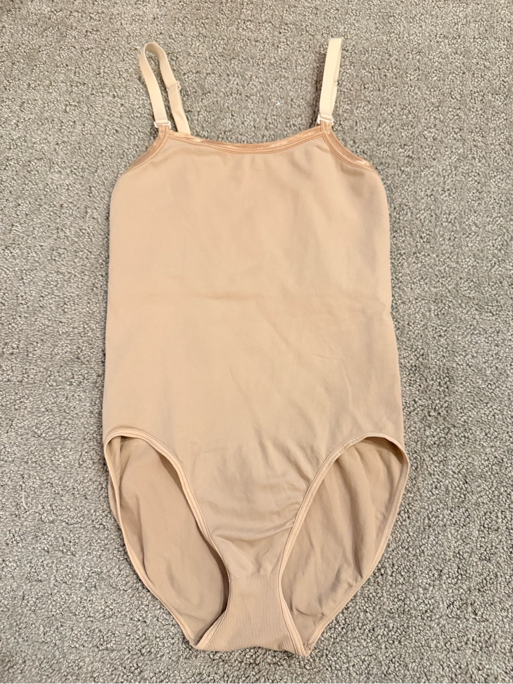 Basic Nude Tank One-Piece - Adjustable Straps